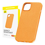 Baseus Fauxther Cover t/iPhone 15 (PU) Orange