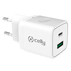 Celly TC2 USB-C lader 20W PD (1xUSB-C/USB-A)