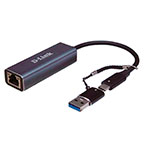 D-Link DUB-2315 Netvrksadapter 2,5GB (USB-C/USB-A/RJ45)