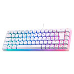 Deltaco Gaming WK70 60% Tastatur m/RGB (Semi transparent) Hvid