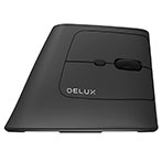 Delux MV6 Ergonomisk Mus (4000DPI) Sort
