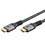 Goobay High Speed HDMI 2.0 Kabel m/Ethernet - 2m (Han/Han) Sharkskin Gr