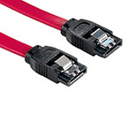 Hama SATA kabel m/lse-clip - 45cm (6Gb/s) Rd