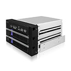 Icy Dock FatCage MB901SPR-B R1 SSD/HDD RAID 1/JBOD Rack Harddisk Kabinet - 2,5/3,5tm (SATA)