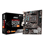 MSI B450M-A Pro MAX Bundkort, AMD AM4, DDR4 Micro-ATX