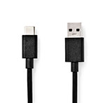 Nedis USB-C 3.2 Kabel 60W - 1m (USB-C/USB-A) Sort