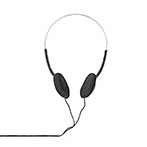 On-Ear hovedtelefon 6m (ultralet) Sort - Nedis