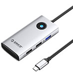 Orico 5-i-1 USB-C Hub (3xUSB-A/1xUSB-C/1xHDMI) Slv
