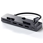 Satechi Clamp Hub Pro t/iMac (USB-C/Kortlser/USB-A) Space Gray