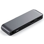 Satechi Mobile Pro 6-i-1 Hub (USB-C/HDMI/USB-A/Kortlser)