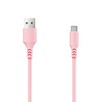 Setty USB-C Kabel 2A - 1m (USB-A/USB-C) Pink