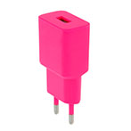 Setty USB Oplader 2,4A (USB-A) Pink