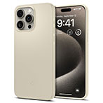 Spigen Thin Fit Cover t/iPhone 15 Pro Max (TPU) Mute Beige