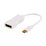 USB-C til DisplayPort adapter (4K) - Hvid
