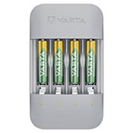 Varta Eco Charger Pro Recycled Batterilader m/Batterier 4x800mAh (AAA)