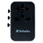 Verbatim 6-i-1 Universal Rejseadapter m/USB Hurtigopladning (Verden)