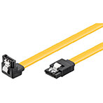 SATA kabel Vinklet - 1m (6Gb/s) m/lse-clip