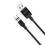 XO NB187 Micro USB til USB-A Kabel 2,1A -1m (Magnetisk) Sort