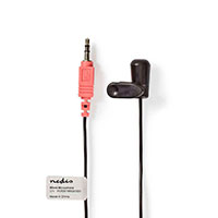 PC Mikrofon m/clips (3,5mm) Sort - Nedis