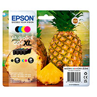 Epson C13T10H64010 604XL Multipack Blækaptron (500/350 sider) Sort/Cyan/Magenta/Gul