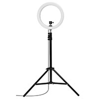 GadgetMonster Vlogging Stativ m/LED Ring Light (160cm)