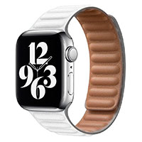 Lippa Magnetisk Silikone Rem t/Apple Watch (38/40/41) Hvid