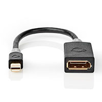Mini DisplayPort til DisplayPort adapter 0,2m (1.4) Nedis