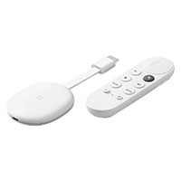 Google Chromecast m/Google TV HD (m/fjernbetjening) Hvid