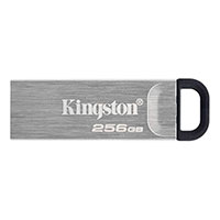 USB 3.2 nøgle 256GB (m/hank) Sølv - Kingston Kyson