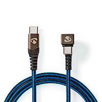 USB-C til USB-C kabel - 1m (Gaming 180) Blå - Nedis