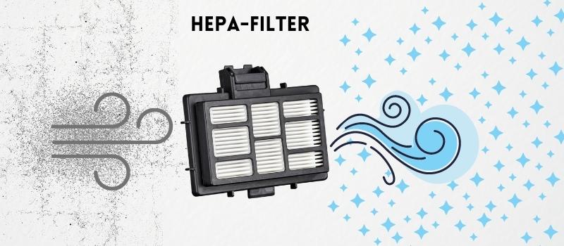 Eksempel på et HEPA-filter