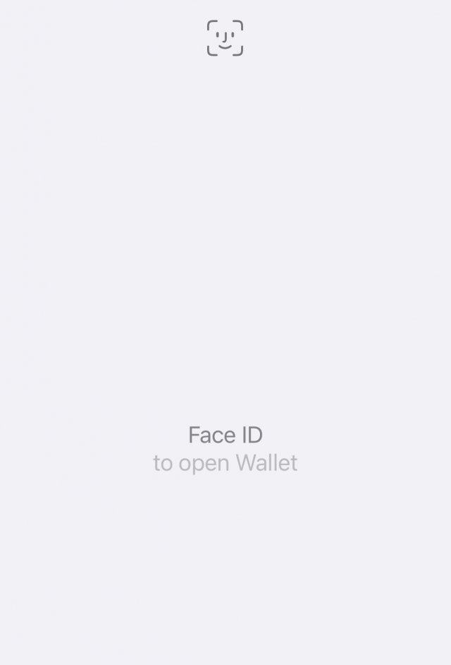 Billede: Apple Wallet Face ID fra iPhone - Udarbejdet af avXperten personale.