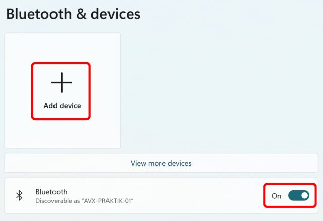 Billede: Tilføj Bluetooth enhed til Windows 11. Udarbejdet af avXperten personale.