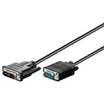 DVI til VGA kabel - 1m
