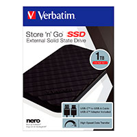 Verbatim 1TB Ekstern SSD Harddisk (USB-C 3.2 Gen1)