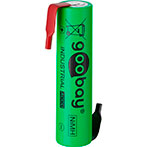 1x AAA batteri m/loddeflig NiMH (800mAh) Goobay