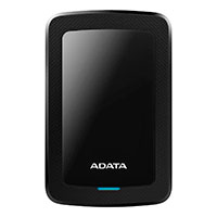 Adata HV300 2TB Ekstern harddisk Slim (USB 3.1) Sort
