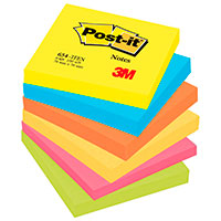 3M Energetic Post-it Notes (76x76mm) 6 farver