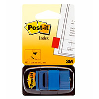 3M Post-it Indexfaner m/Dispenser (25,4x43,2mm) Bl