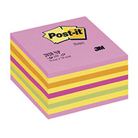 3M Post-it Notes Kubusblok (76x76mm) Multifarve