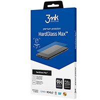 3mk HardGlass Max Skrmbeskyttelse iPhone 15 Pro Max - 6,7tm (9H) Sort Ramme
