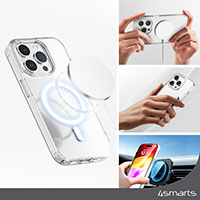 4smarts 3-i-1 Premium Starter Set t/iPhone 15 Plus - MagSafe (Cover/Skrmbeskyttelse/Vgoplader)