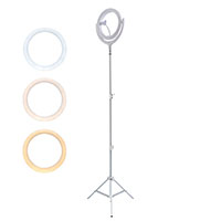 4smarts Selfie Ring Light LoomiPod Ringlampe (gulv) Hvid