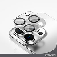 4smarts StyleGlass Kamerabeskyttelse t/iPhone 15 Pro/Pro Max (9H) 2pk Sort
