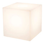 8 Seasons Shining Cube 33 LED Lampe m/Solcelle (33x33cm) Hvid