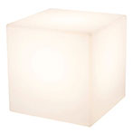 8 Seasons Shining Cube 43 LED Lampe m/Solcelle (43x43cm) Hvid