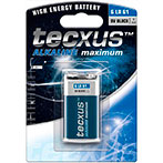 9V batteri Alkaline - Tecxus 1 stk.
