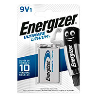 9V batteri Lithium - Energizer Ultimate 1 stk.