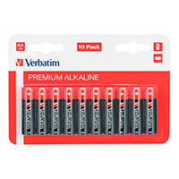 AA batterier Alkaline 10 stk - Verbatim