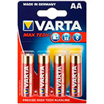 AA batterier Alkaline - Varta Max Tech 4 stk.